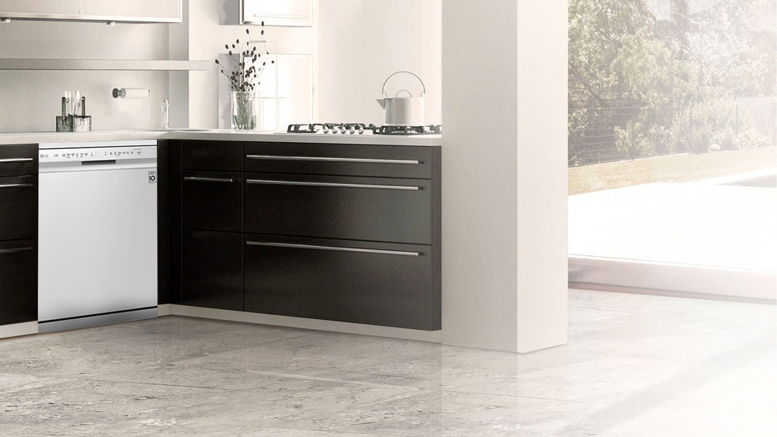 LG 14 Place QuadWash Freestanding Dishwasher White Harvey Norman