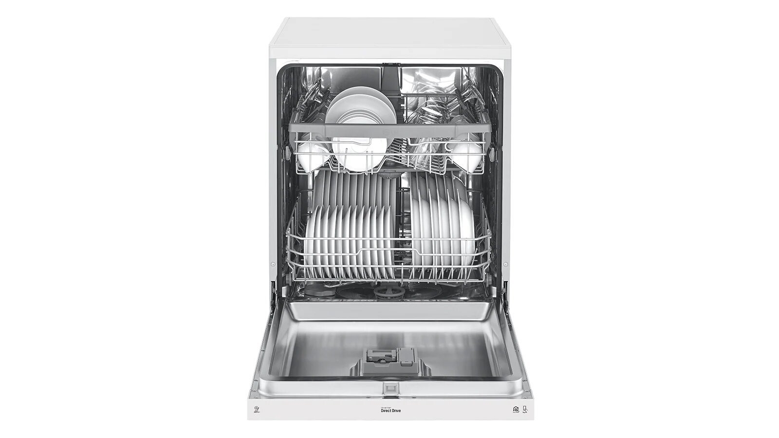 LG 14 Place QuadWash Freestanding Dishwasher White Harvey Norman