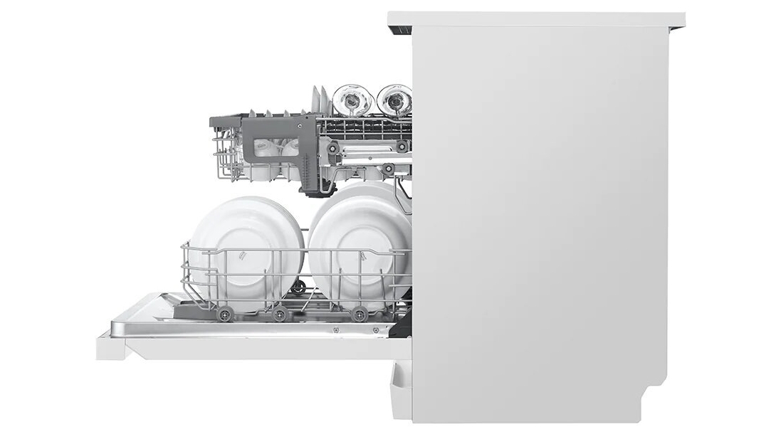 LG 14 Place QuadWash Freestanding Dishwasher White Harvey Norman