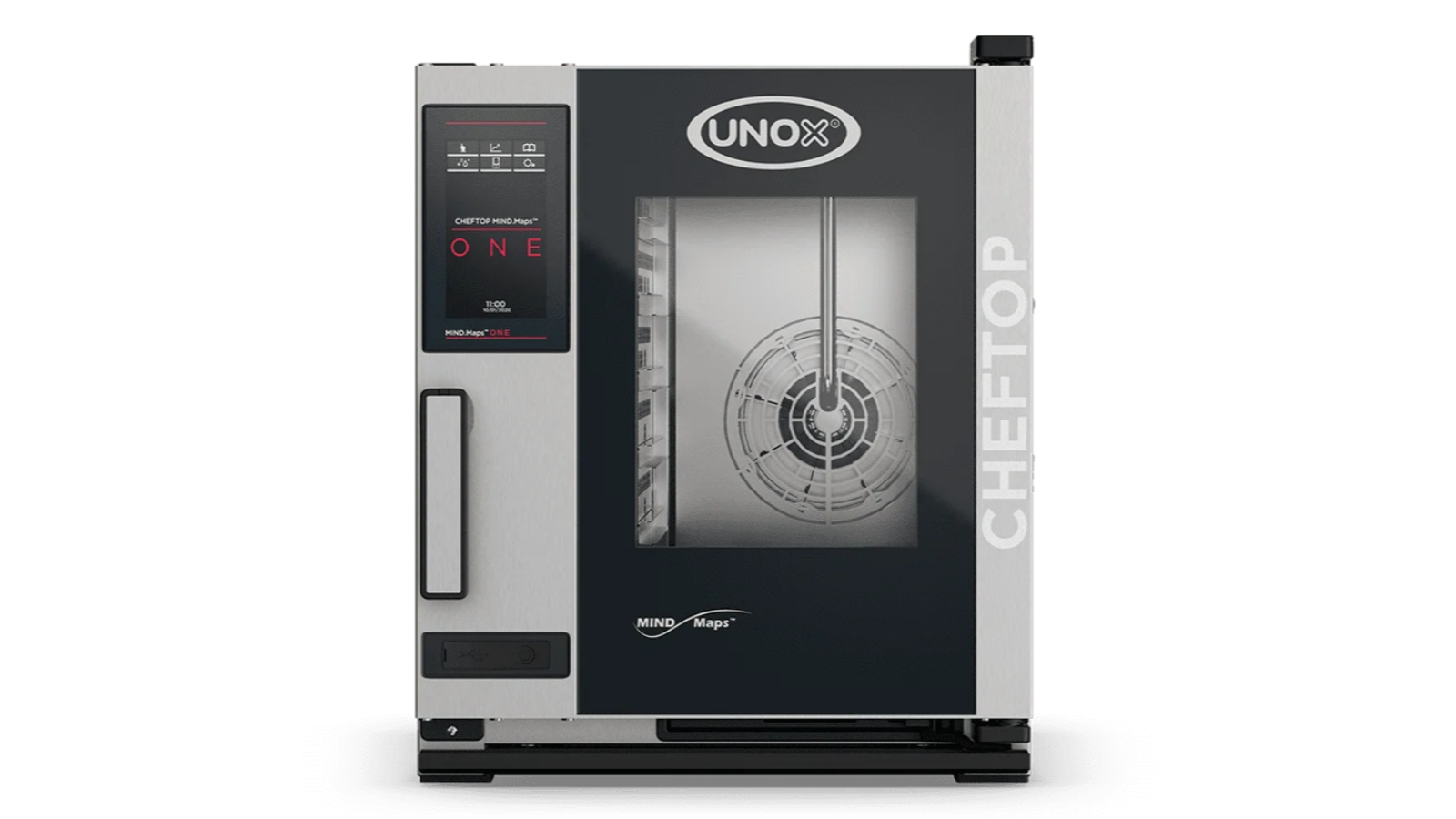 UNOX Cheftop Mind.Maps GN 2/3 5 Tray Left Hand/Combi Oven Steamer