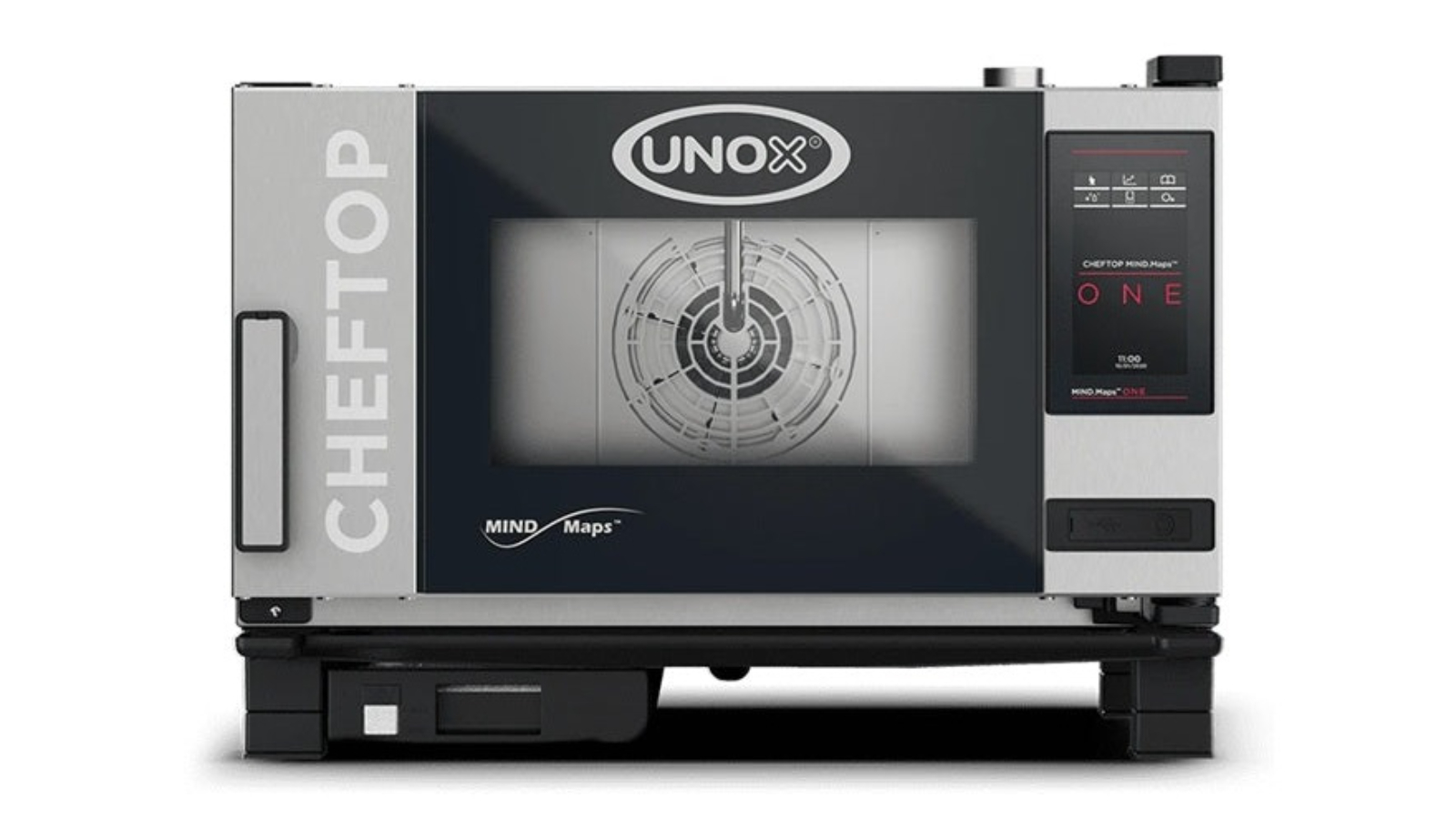 UNOX Cheftop Mind.Maps GN 1/1 3 Tray Left Hand/Combi Oven Steamer