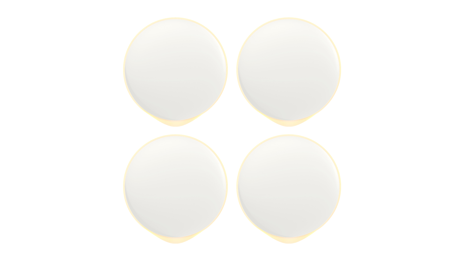 AIPOWER Pack of 4 Motion Sensor USB-C Rechargeable Closet Night Light