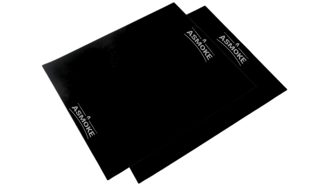 Asmoke Premium Copper and Black BBQ Grill Mat - 2-Pack