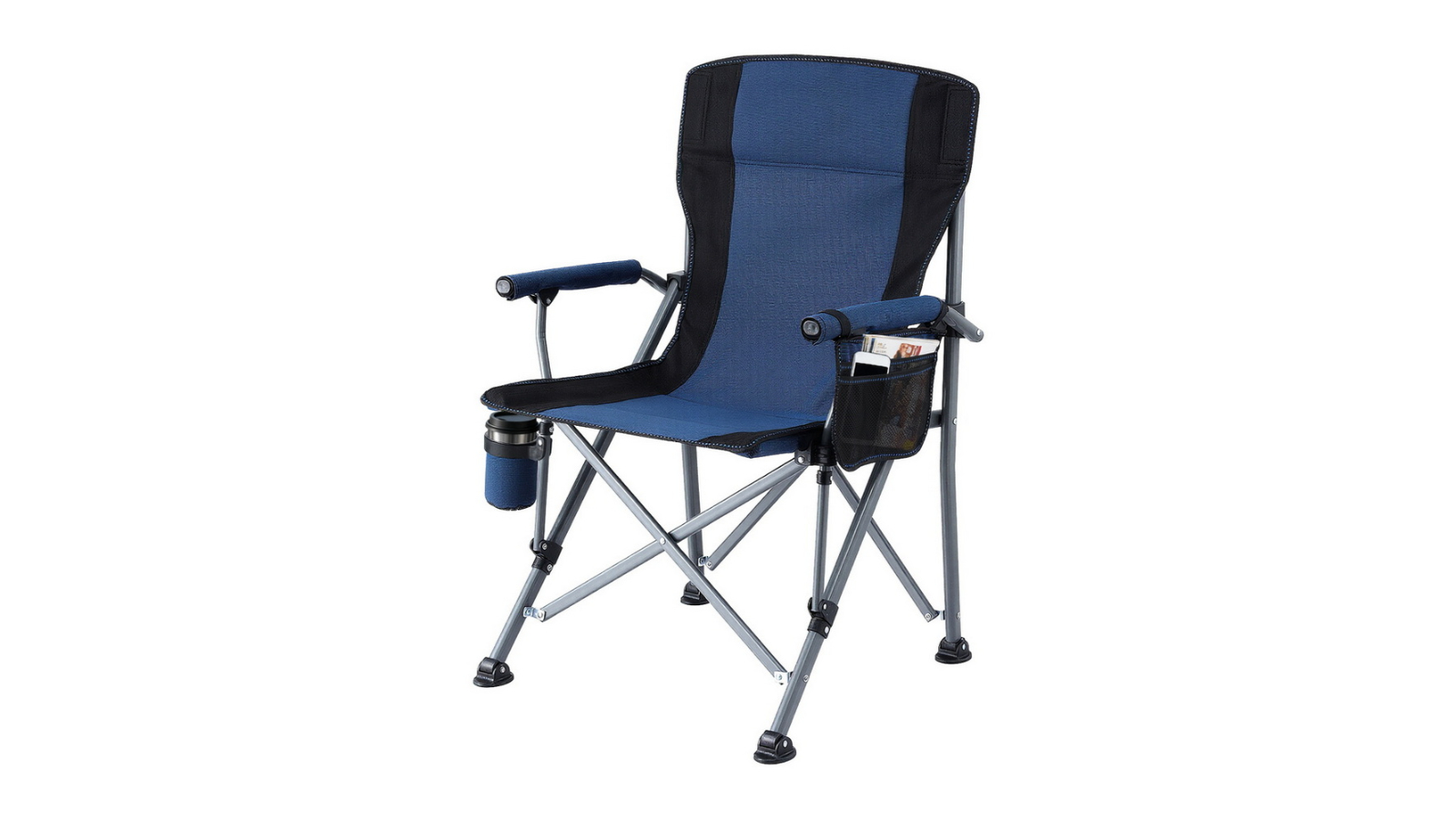 Weisshorn Portable Outdoor Folding Camping Chair - Navy Blue