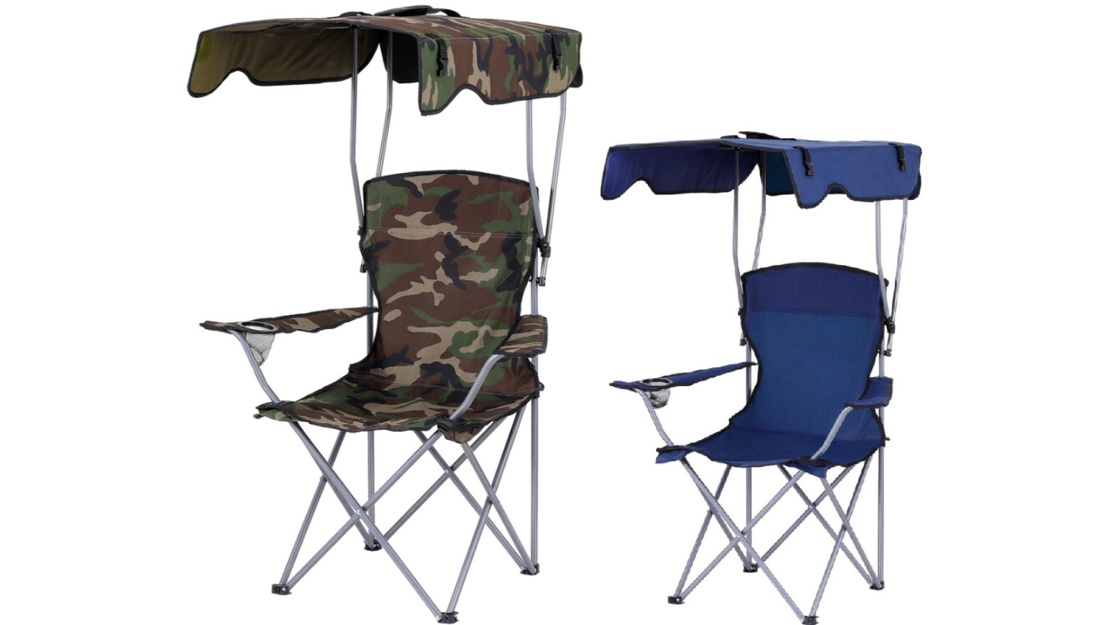 Weisshorn Folding Camping Chair with Canopy
