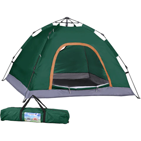Weisshorn 2-Person Instant Pop-up Camping Tent - Green