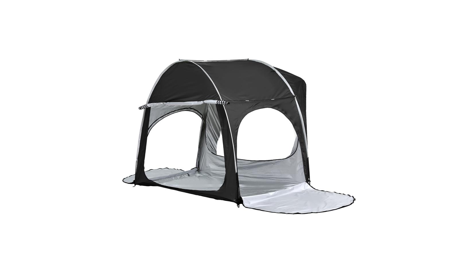 Weisshorn Canopy SUV Car Rear Hatchback Portable Camping Tent - Black