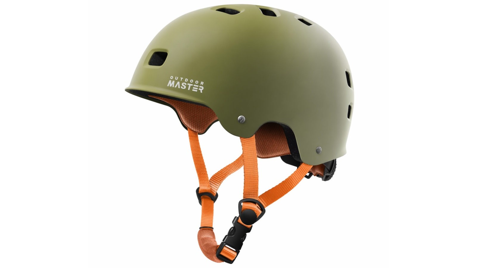 OutdoorMaster Medium Skateboard Bike Helmet for Adults - Matte Green
