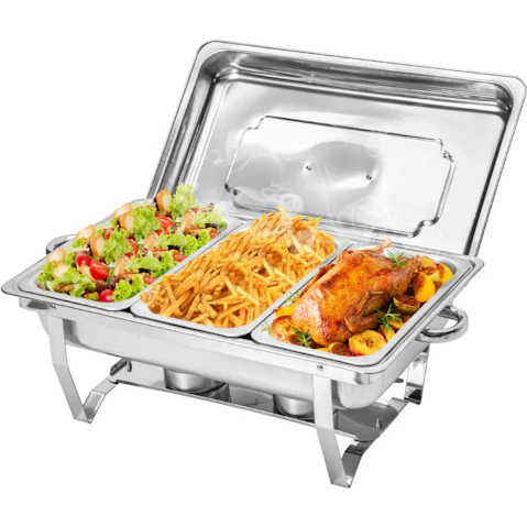Alston Set of 3 Premium 410 Stainless Steel Buffet Warmer Chafing Dish - 3L