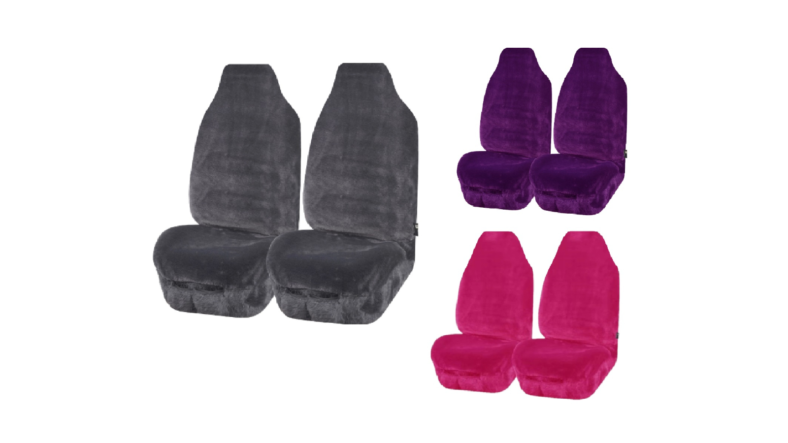 My Car Universal Size Minky Fabric Finesse Faux Fur Seat Cover
