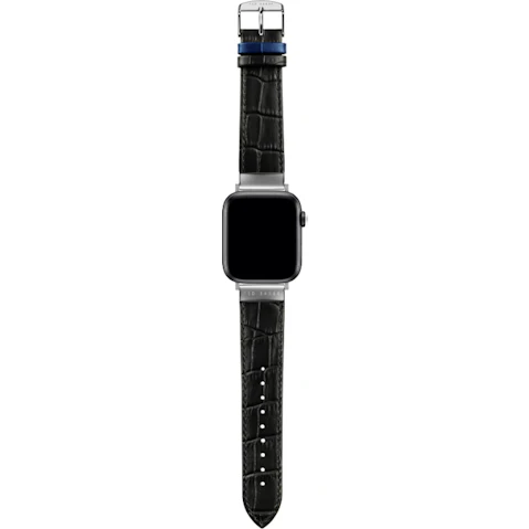 Ted Baker Ted Metal Croc 1 Apple Watch Band - Black