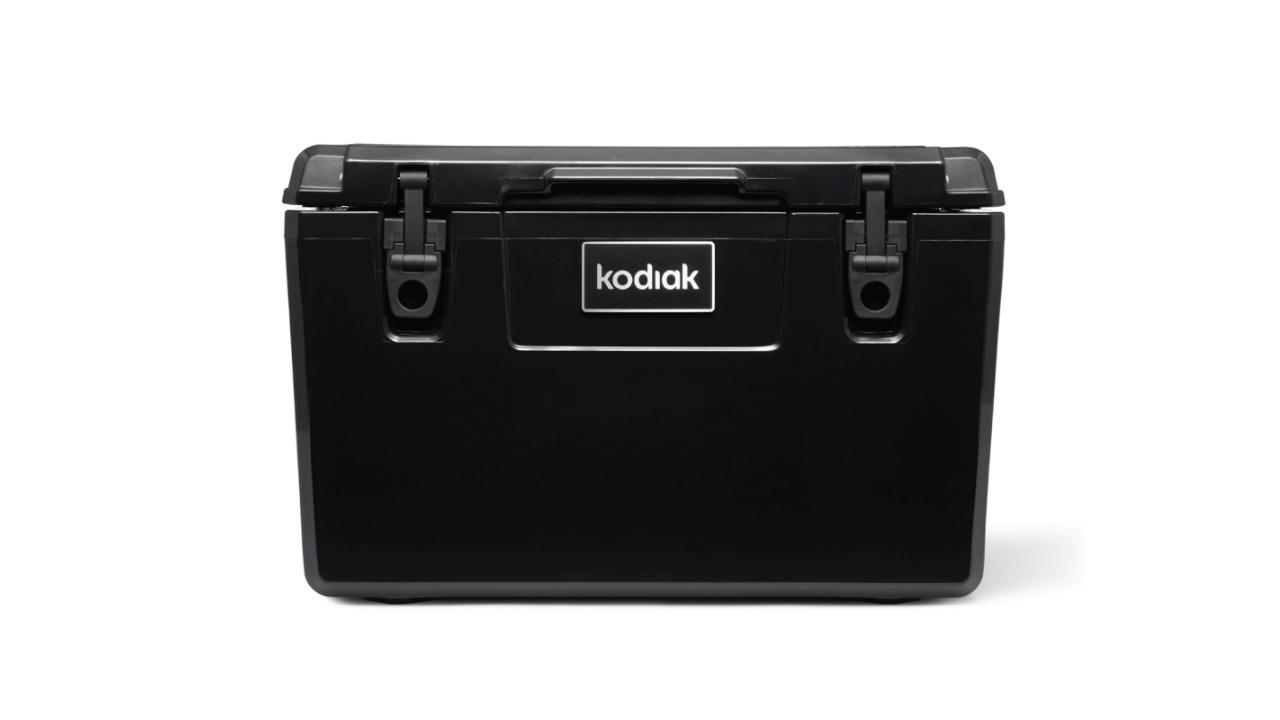 Kodiak 42 Litre Leak and Waterproof Hard Cooler with Carry Handle Strap - Black
