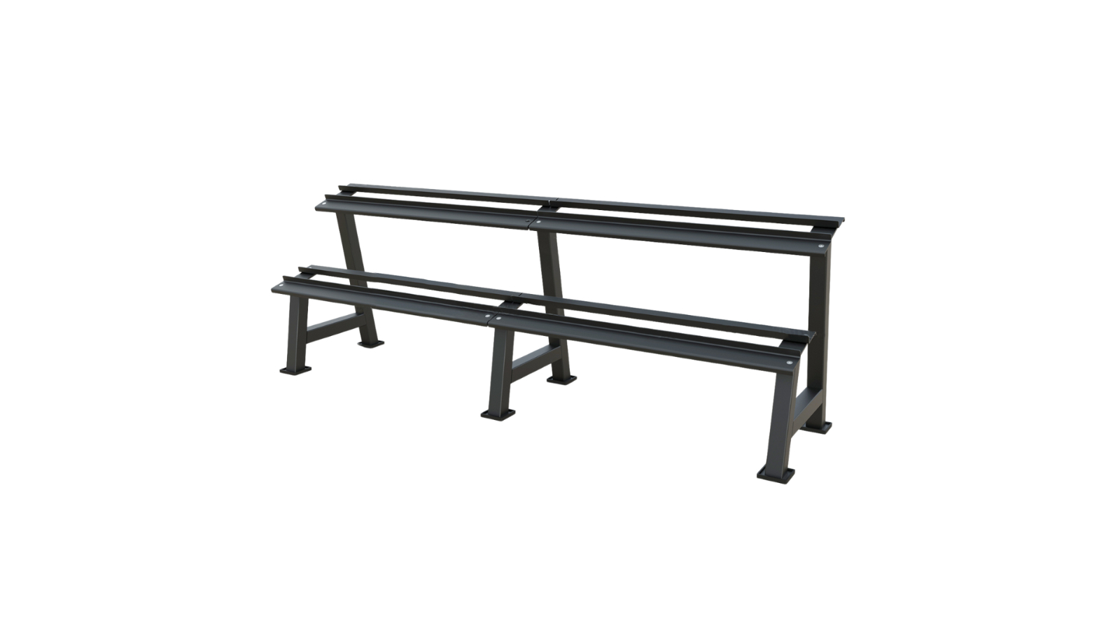 Morgan Sports 2-Tier Double Bay Dumbbell Rack