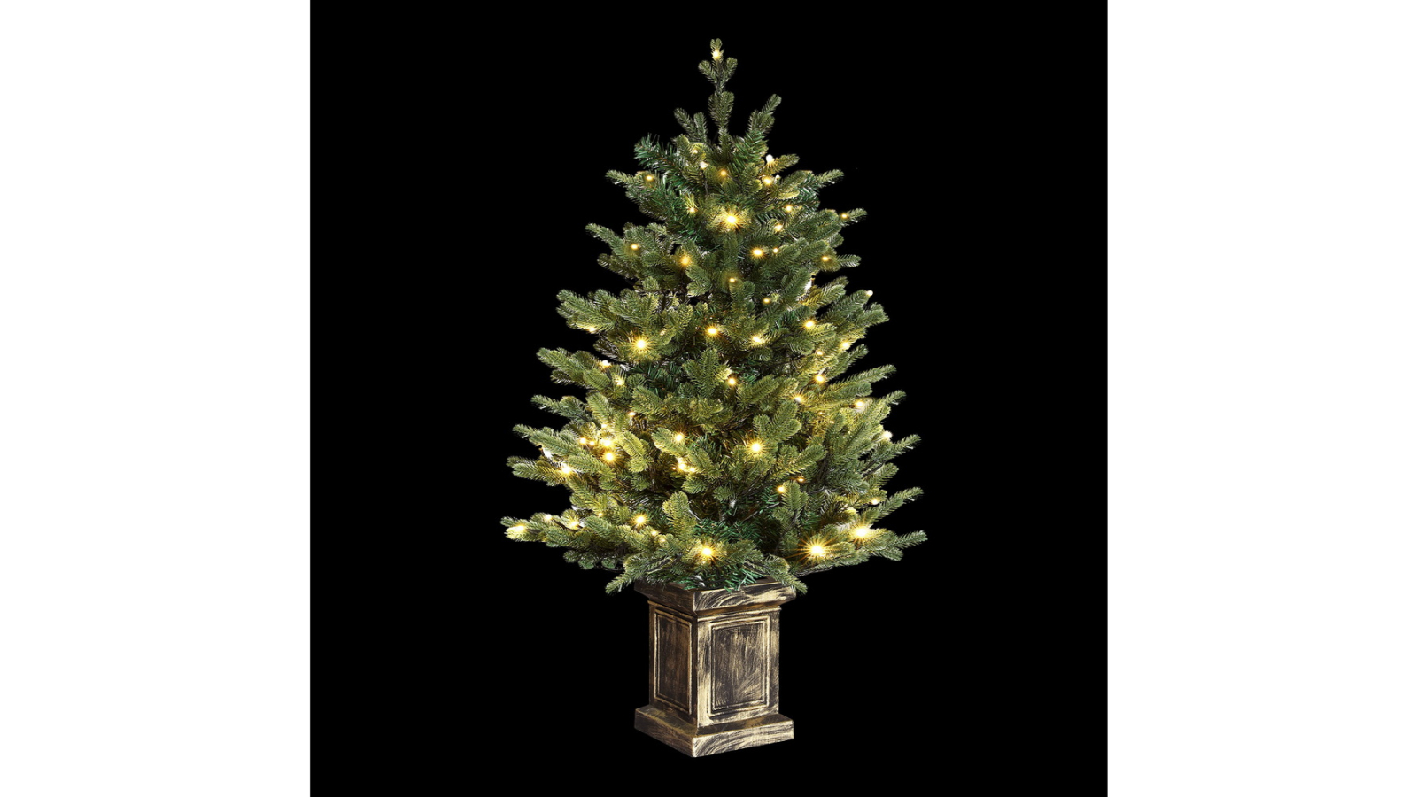 Jingle Jollys LED Potted Christmas Tree with 8 Light Mode - 1.2metre