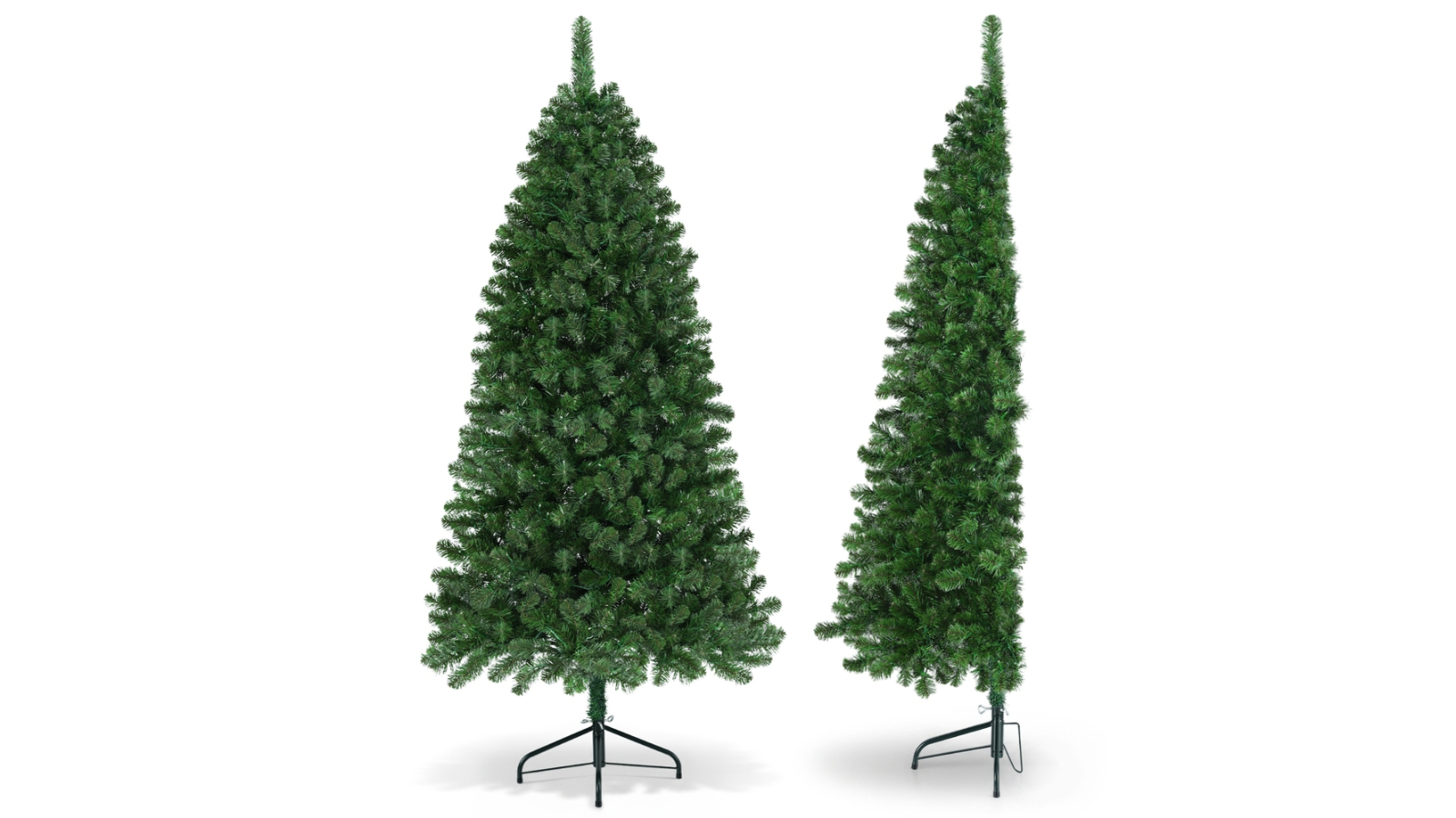 Jingle Jollys Multi-Coloured LED Corner Christmas Tree - 1.8metre
