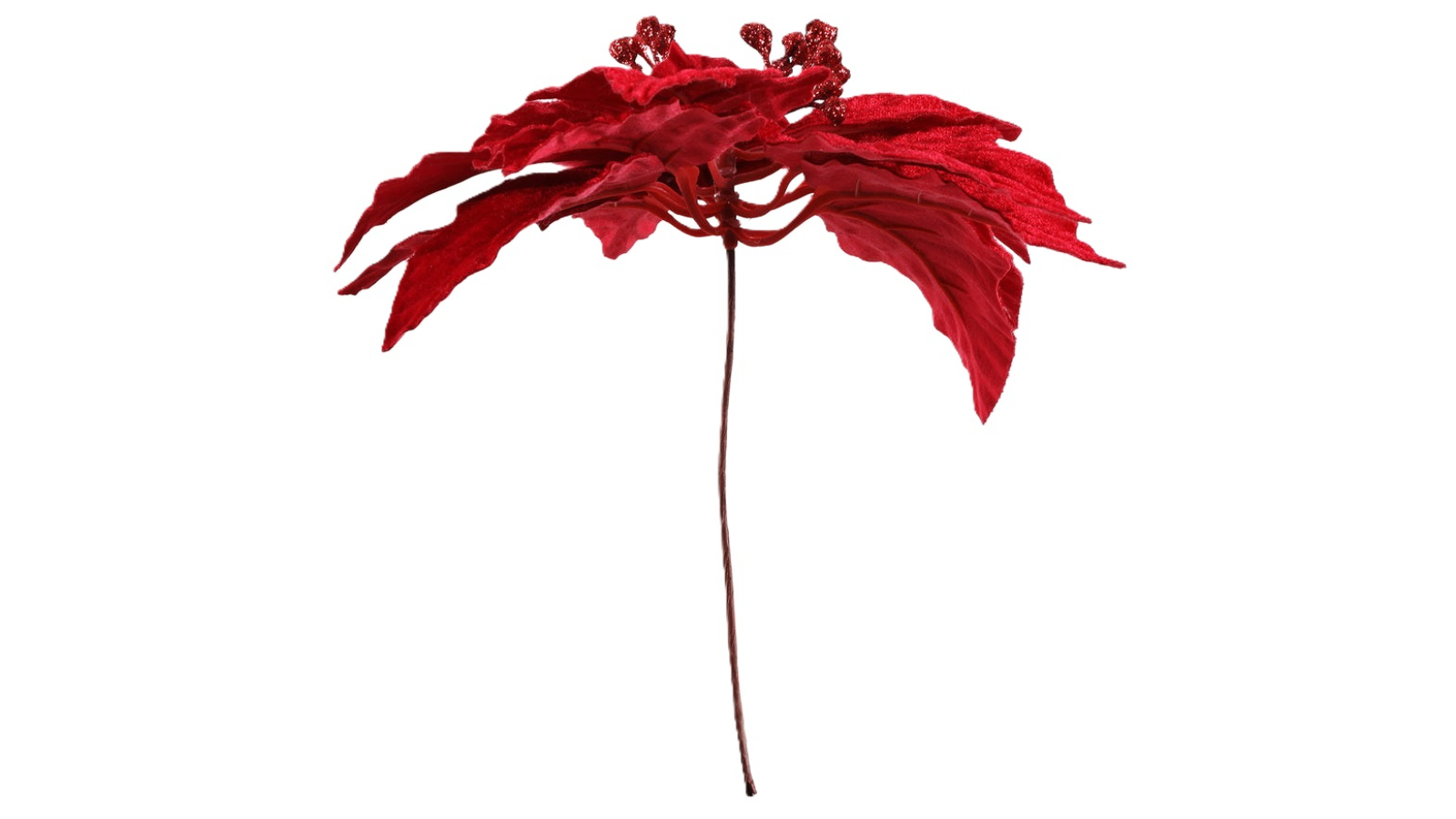 YS 14 Piece Red Christmas Flower Set