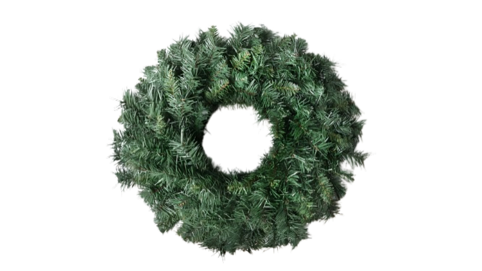 Jingle Jollys Christmas Wreath Garland 60cm Green