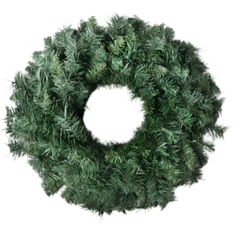 Jingle Jollys Christmas Wreath Garland 60cm Green