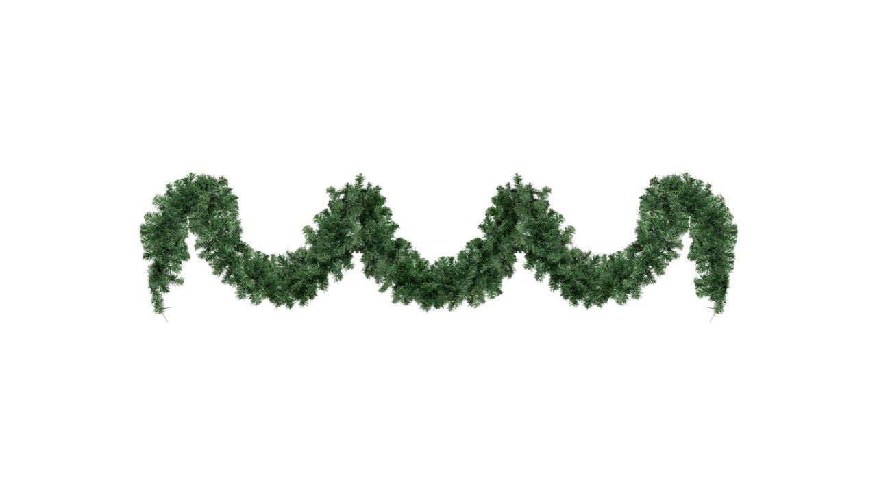 Jingle Jollys Green Prelit Christmas Garland with LED Light - 5metre