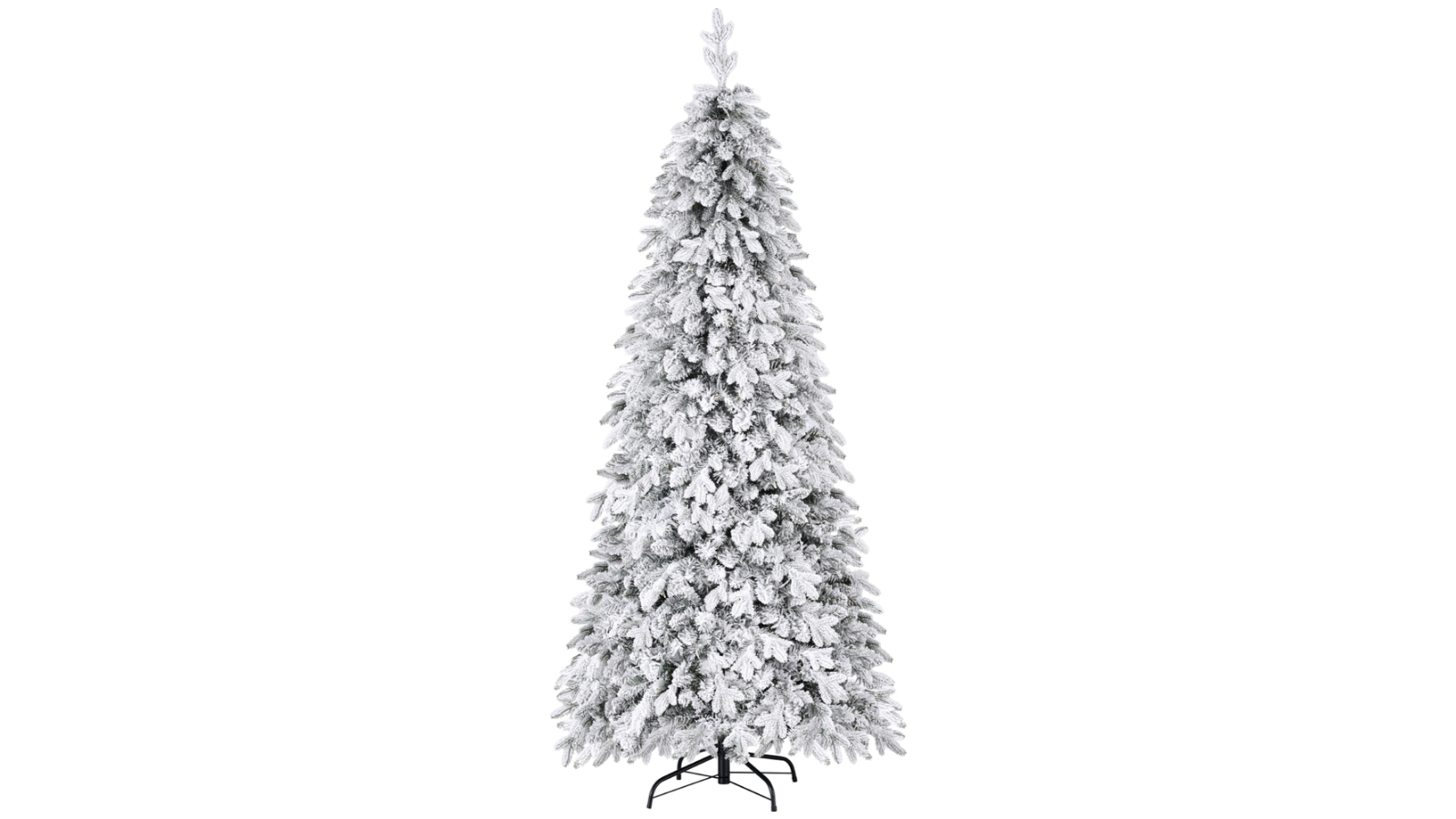 Jingle Jollys 2.1metre 860 Tips Flocking Pencil Christmas Tree - White