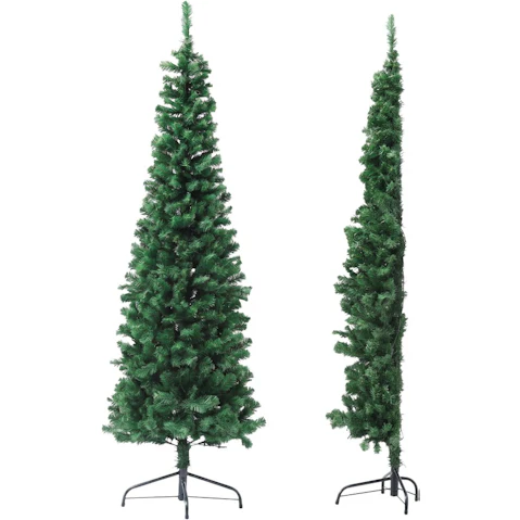 Jingle Jollys 180cm Slim Pencil Pre-Lit Christmas Tree