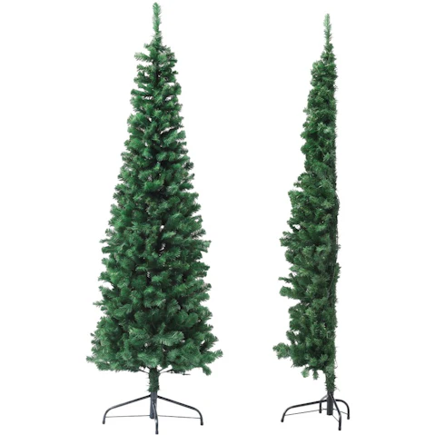 Jingle Jollys 240cm Slim Pencil Pre-Lit Christmas Tree