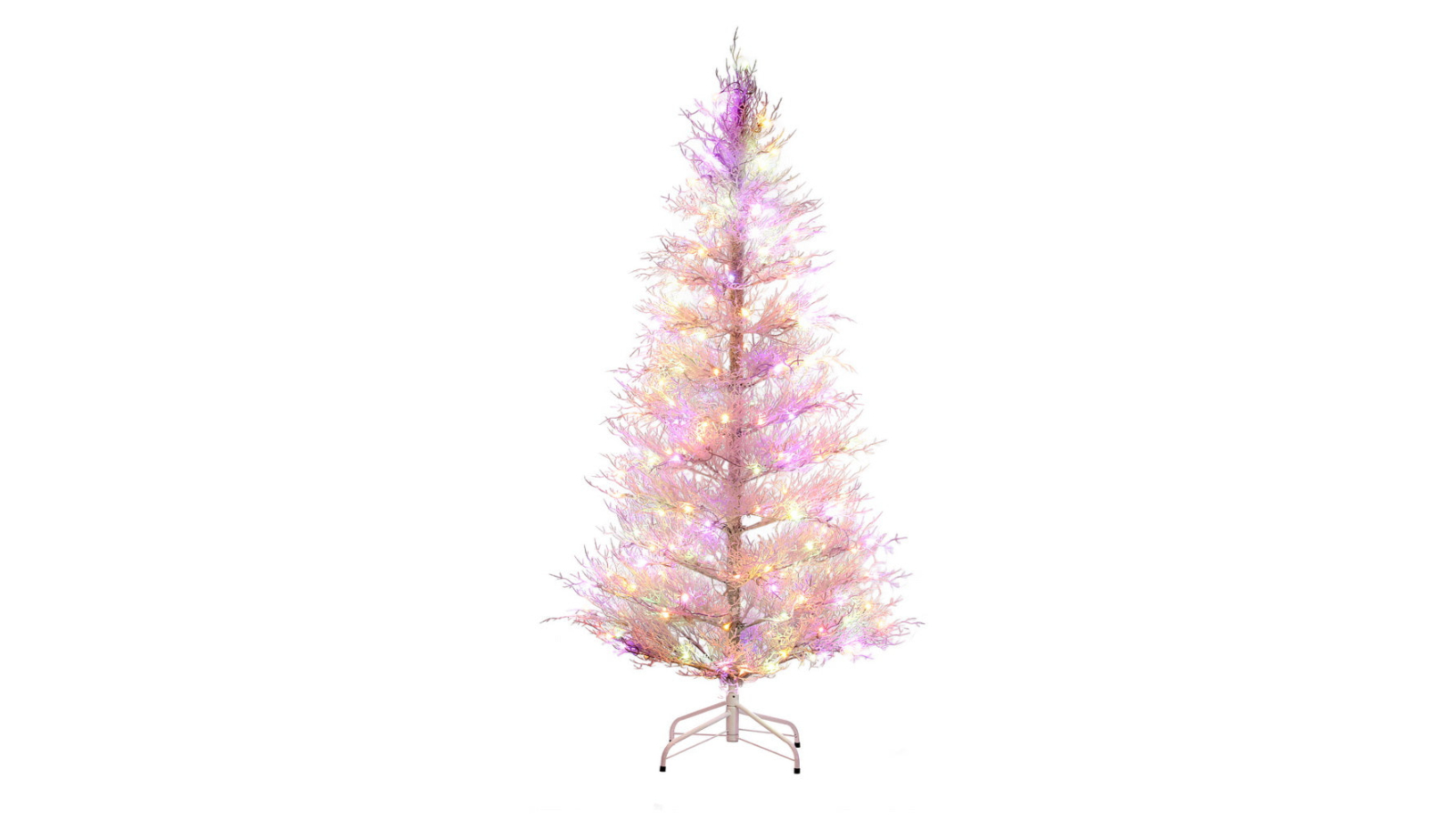 YS 1.8metre 8 Modes Adjustable Light Snowy LED Christmas Tree - Multi-coloured