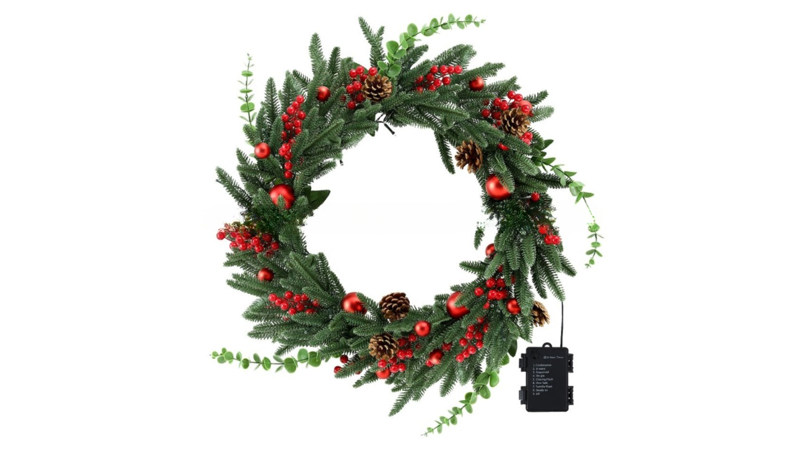 YS 60cm LED Christmas Wreath