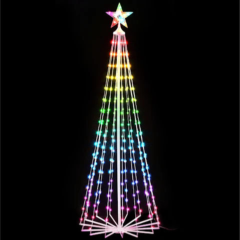 Jingle Jollys Christmas Tree 265 RGB LED Fairy Lights Xmas Trees Decoration - 1.8metre