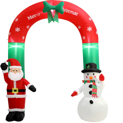 Tinseltown Inflatable Christmas Archway LED Light Outdoor Decoration - 2.4metre