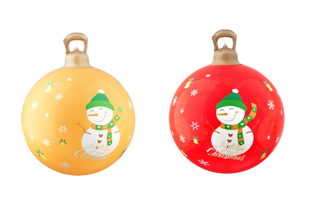 Jingle Jollys Inflatable LED 60cm Snowman Bauble