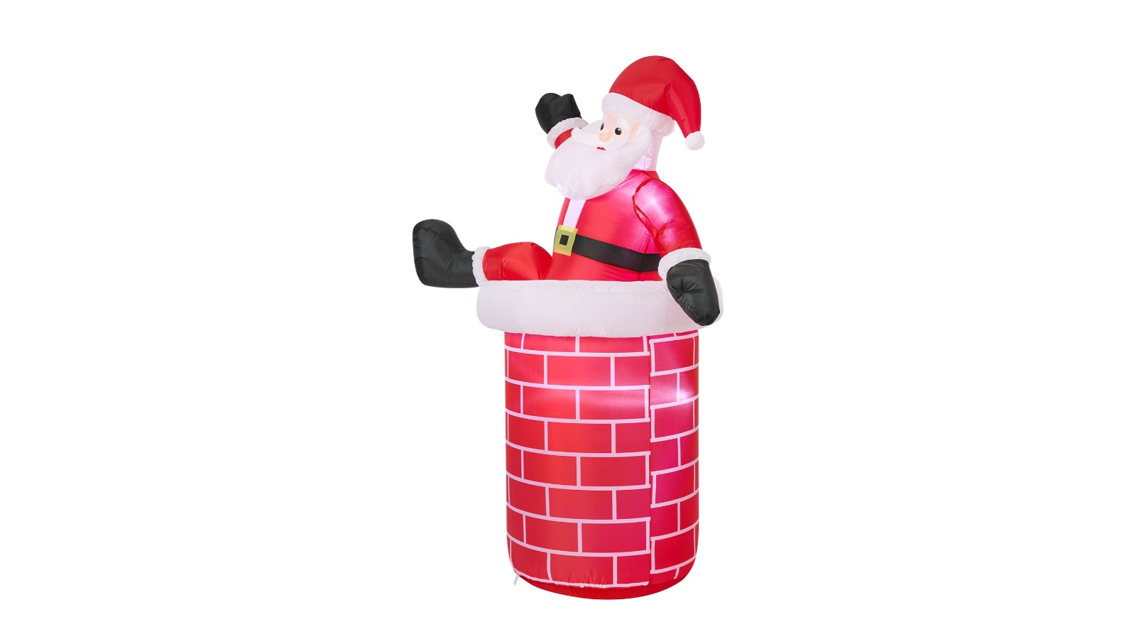 Tinseltown Inflatable Santa in Chimney with LED Light - 1.8m