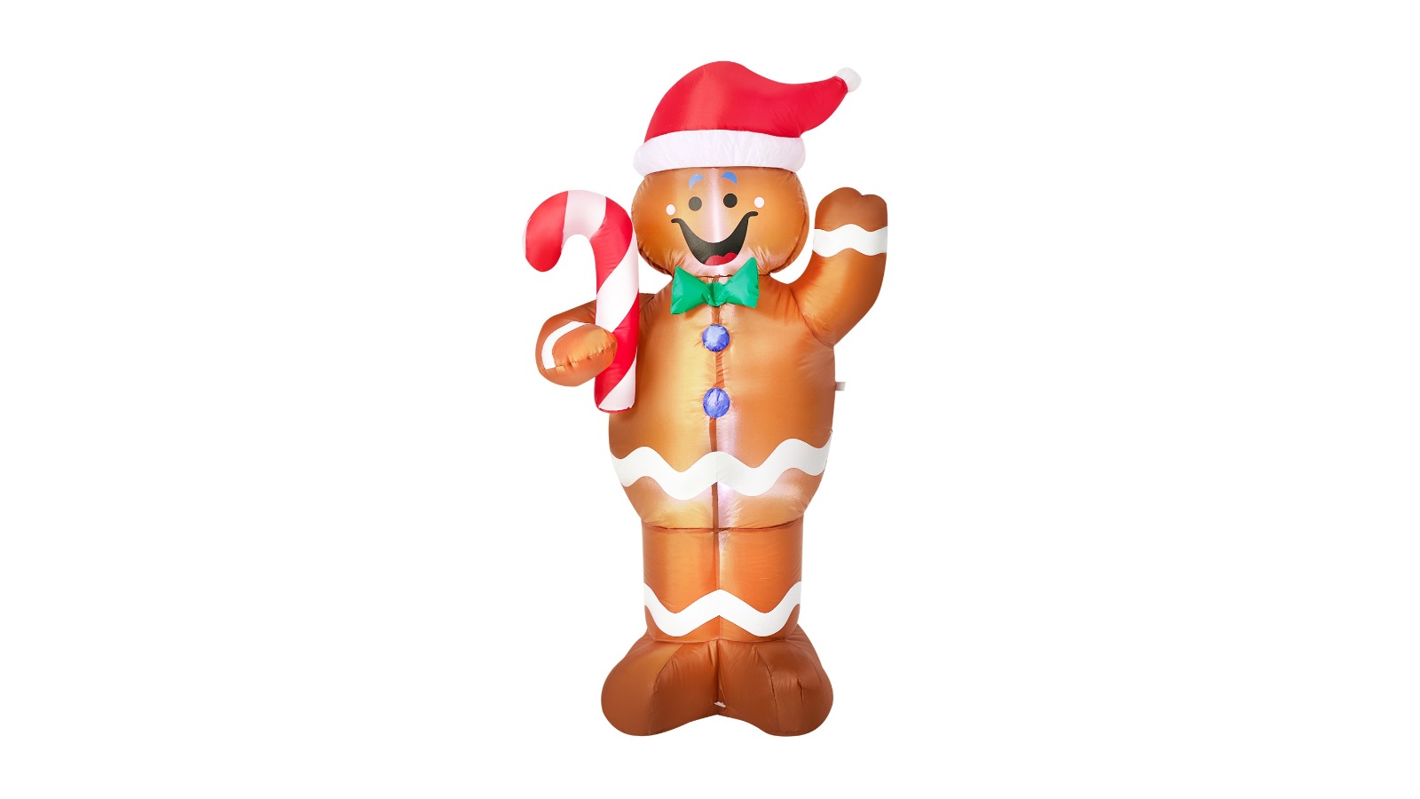 Tinseltown Inflatable Gingerbread Man with LED Light - 1.5m