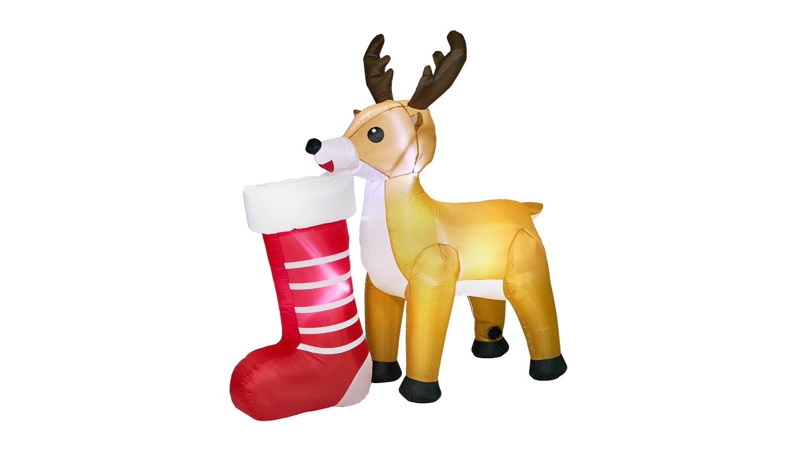 Tinseltown Garden Decor Inflatable Reindeer with LED Light - 1.8m