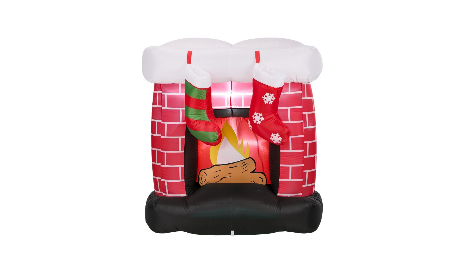 Tinseltown Inflatable Christmas Fireplace with LED Light - 1.5m