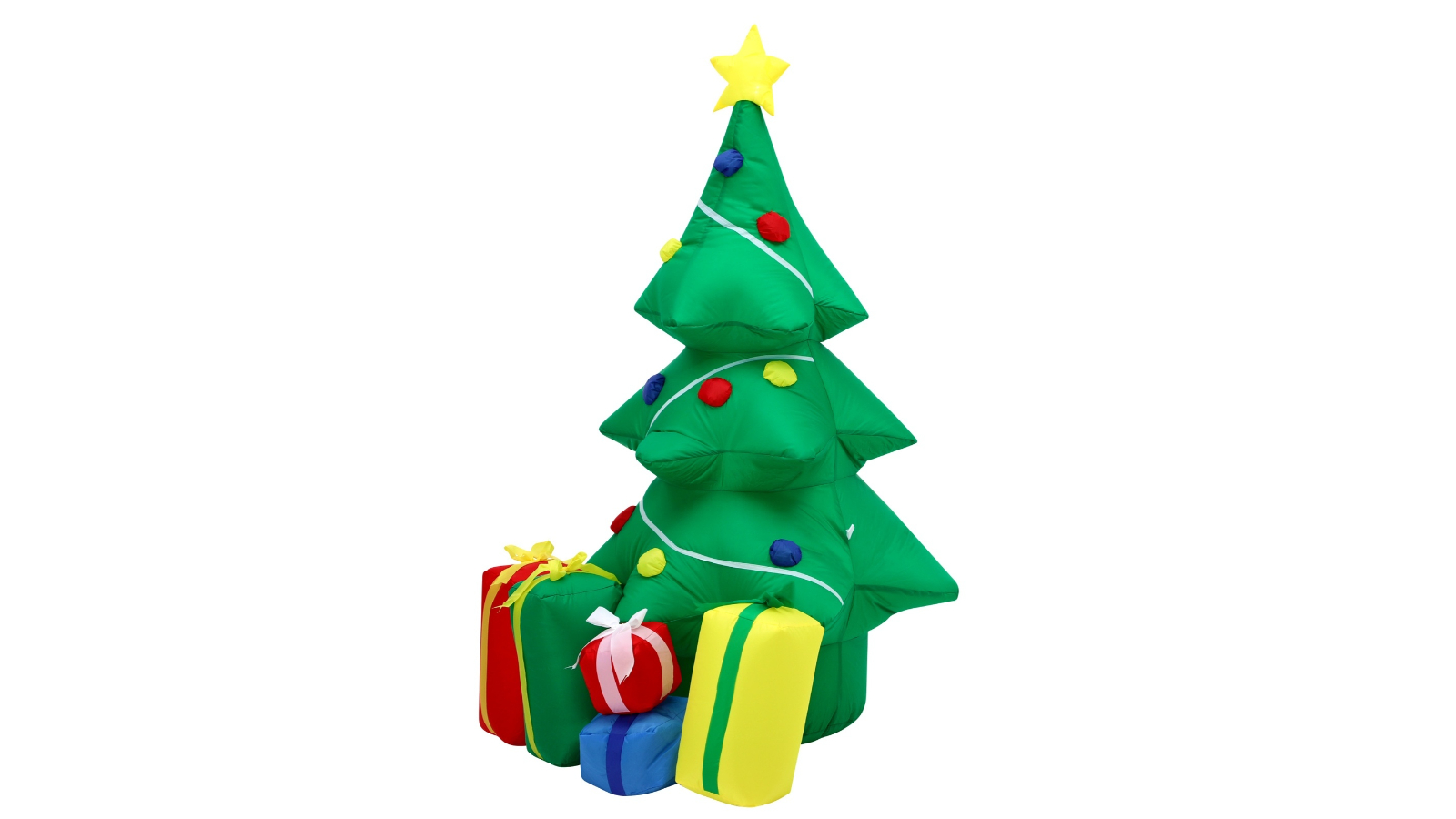 Tinseltown Inflatable Christmas Tree Gift LED Light Outdoor Decorations - 1.5metre