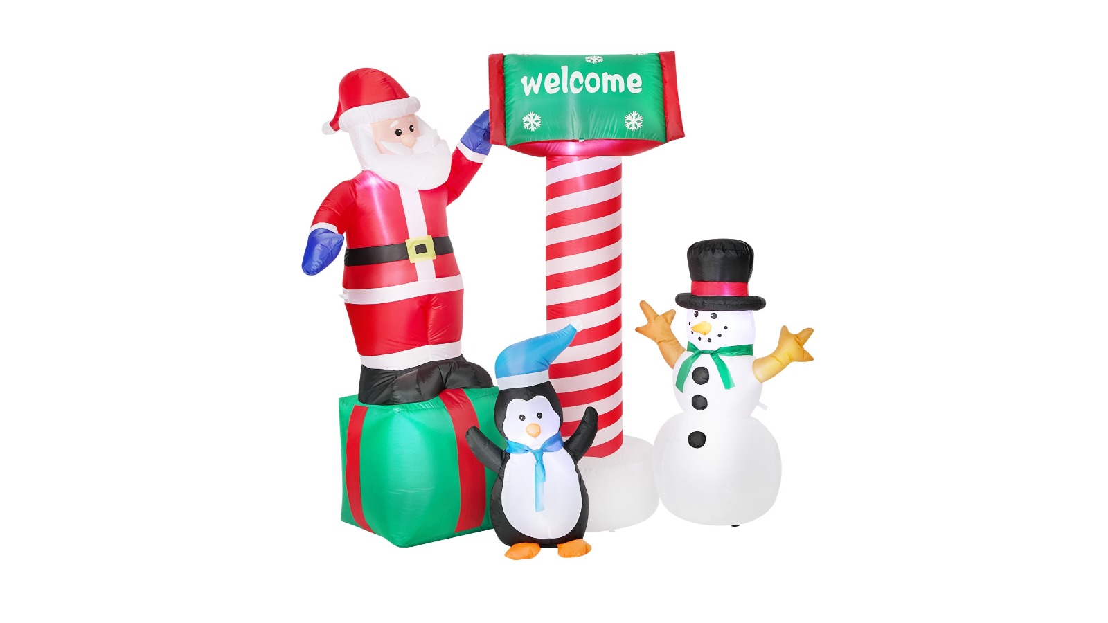 Tinseltown Indoor/Outdoor Inflatable Santa Claus with LED Light