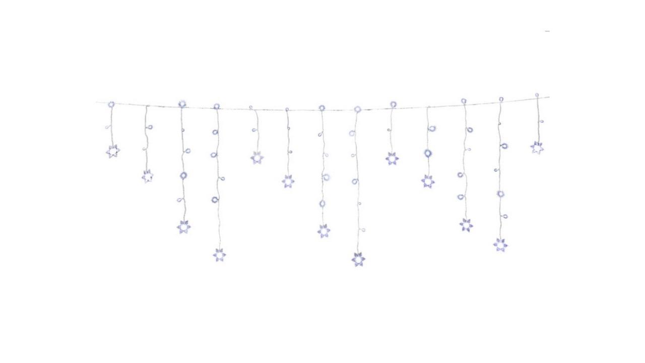 Jingle Jollys Christmas Icicle Lights String Light 160 LED Solar Powered Cold - 6metre