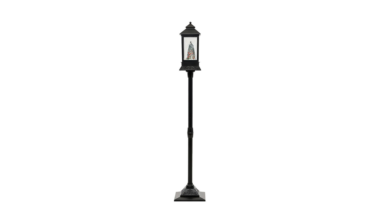 Festiva 148cm Christmas Lamp Post Decoration - Black 