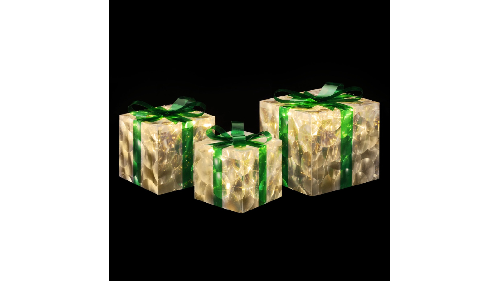 Jingle Jollys Christmas Lights 70 LED Fairy Light Gift Box Decorations Set - 3 Piece