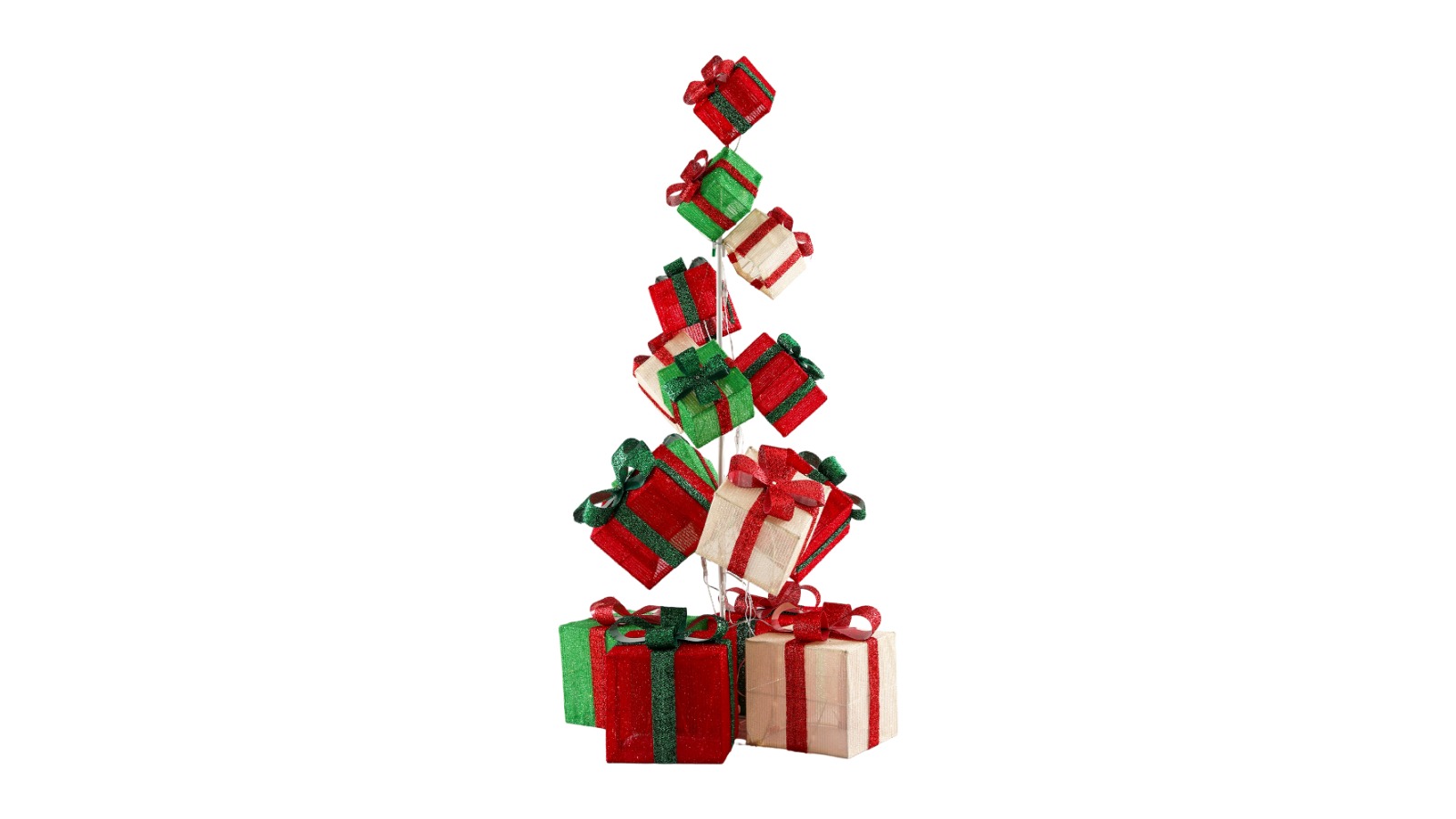 Jingle Jollys 170cm Lighted Christmas Gift Box Tower