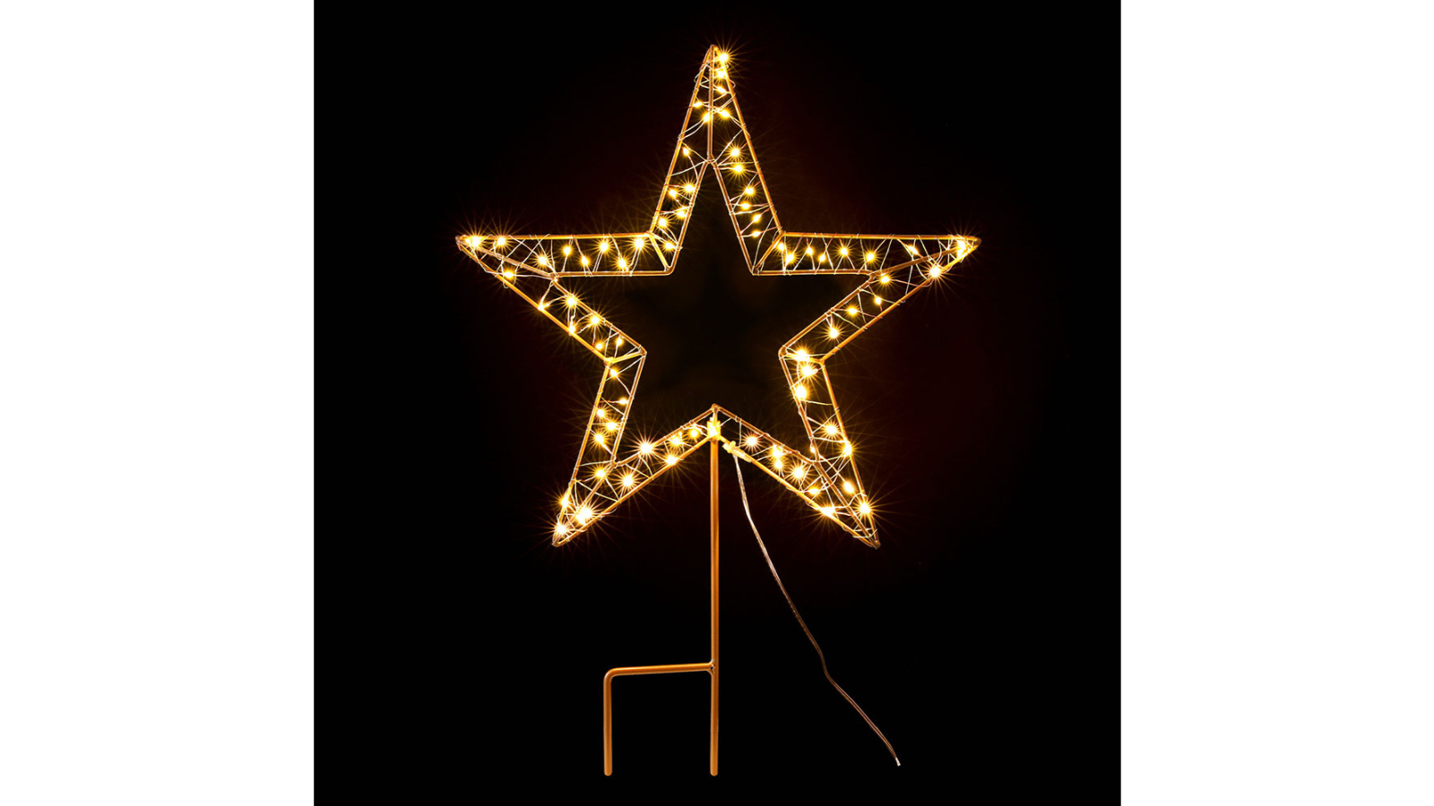 Jingle Jollys Christmas Lights 100 LED Fairy Light Ground Star Garden Decoration