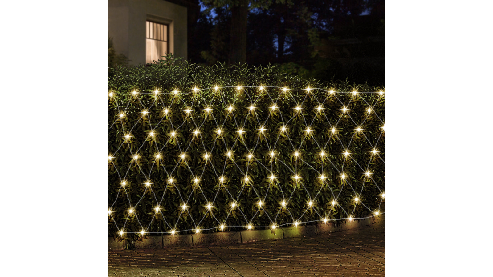 YS 4 x 6metre 1000 LED Net String Christmas Light - Warm White