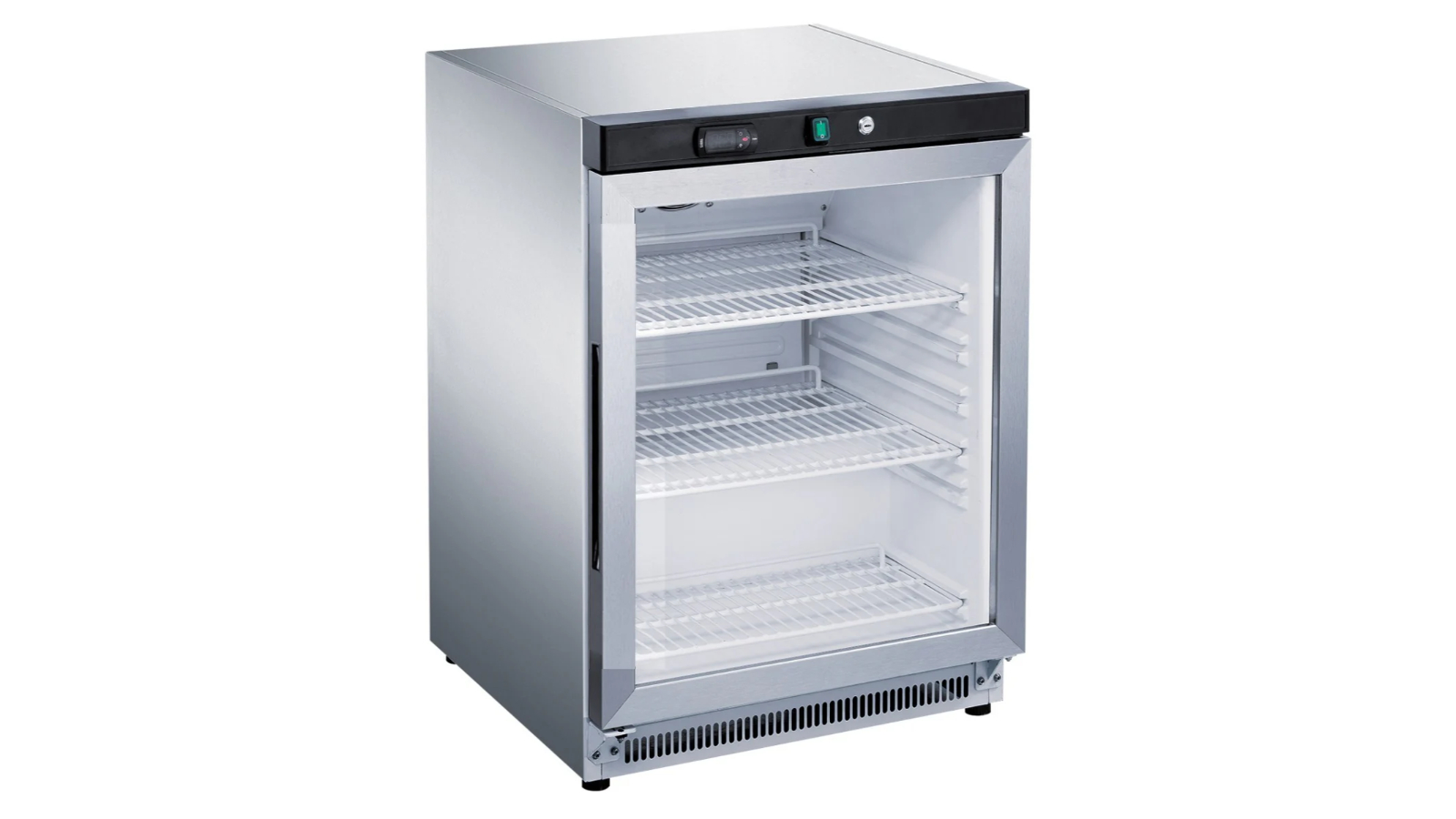 Thermaster XR200SG Commercial Stainless Steel Upright Static Display Fridge