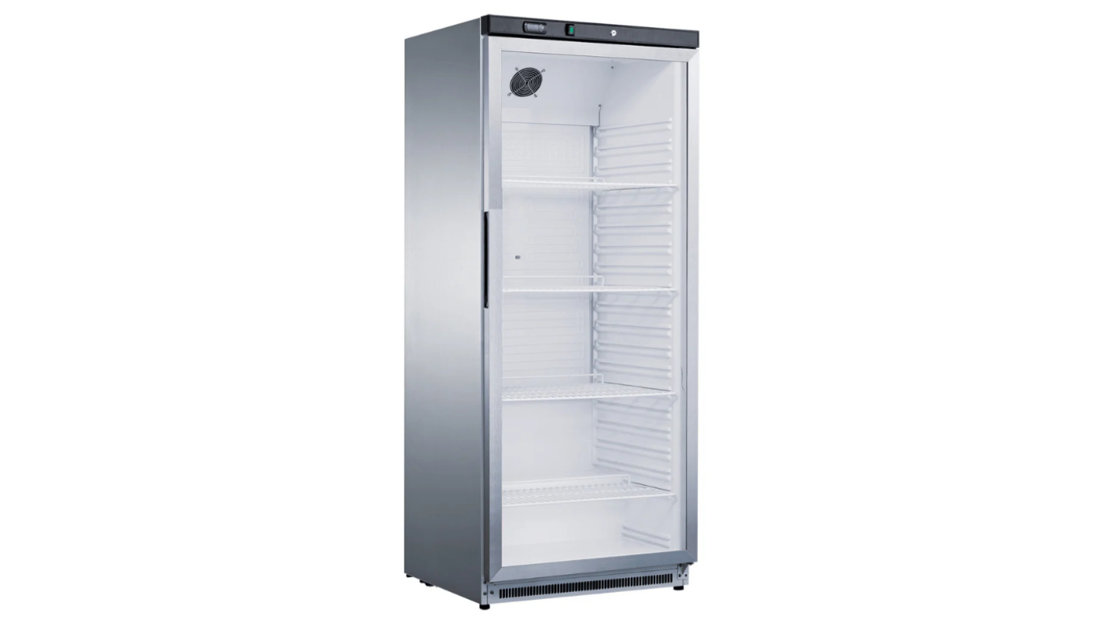 Thermaster XR600SG Commercial Stainless Steel Upright Static Display Fridge