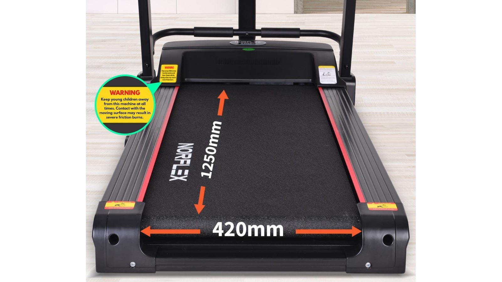 Norflex XR680VR Electric Treadmill + Fitness Tracker Harvey Norman