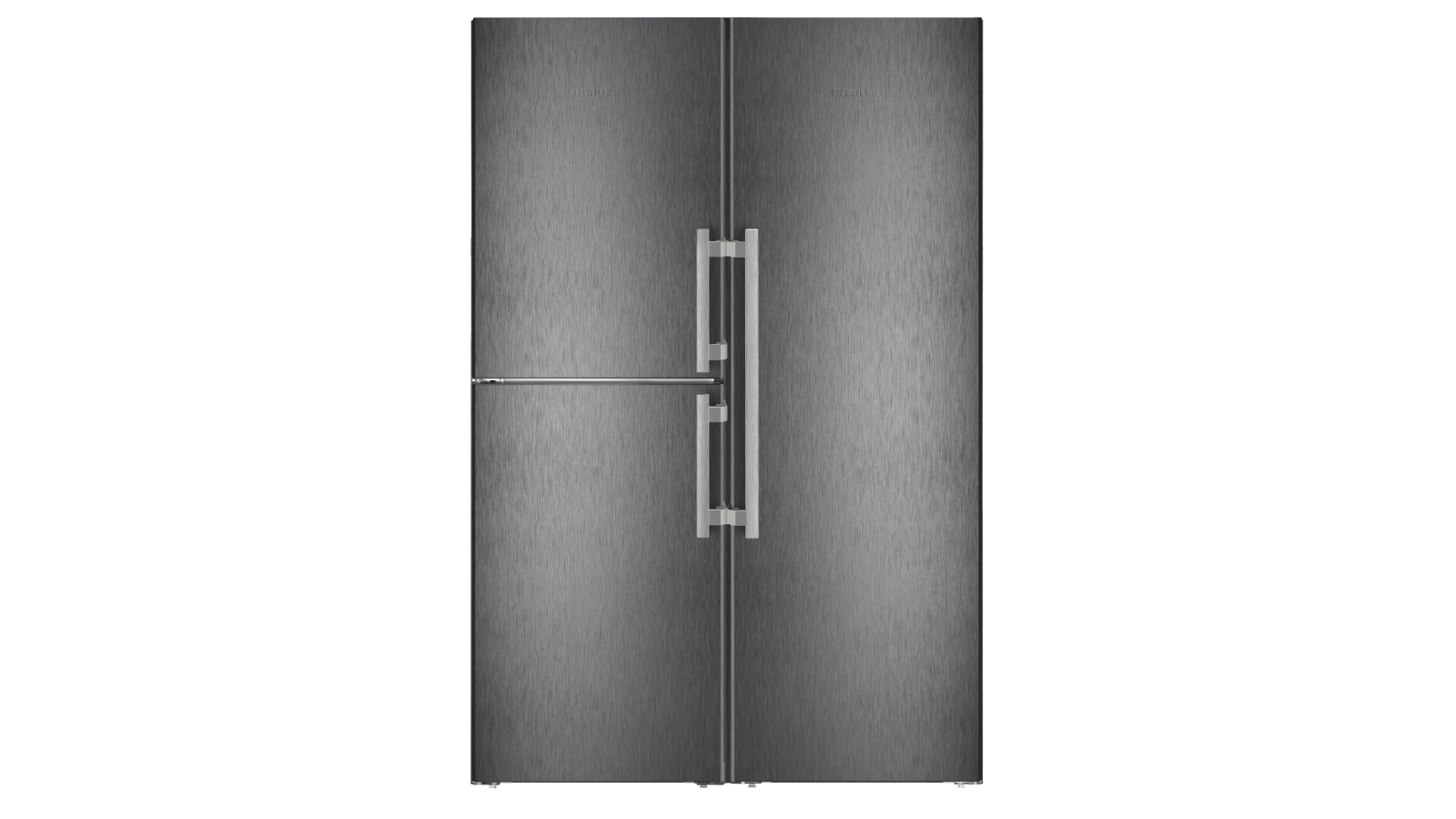 Liebherr Side by Side BioFresh with Freezer and Fridge - Black Steel