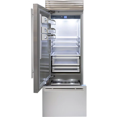 Fhiaba 440L X-Pro Series TriMode Plumbed Left Hinge Integrated Bottom Mount Fridge
