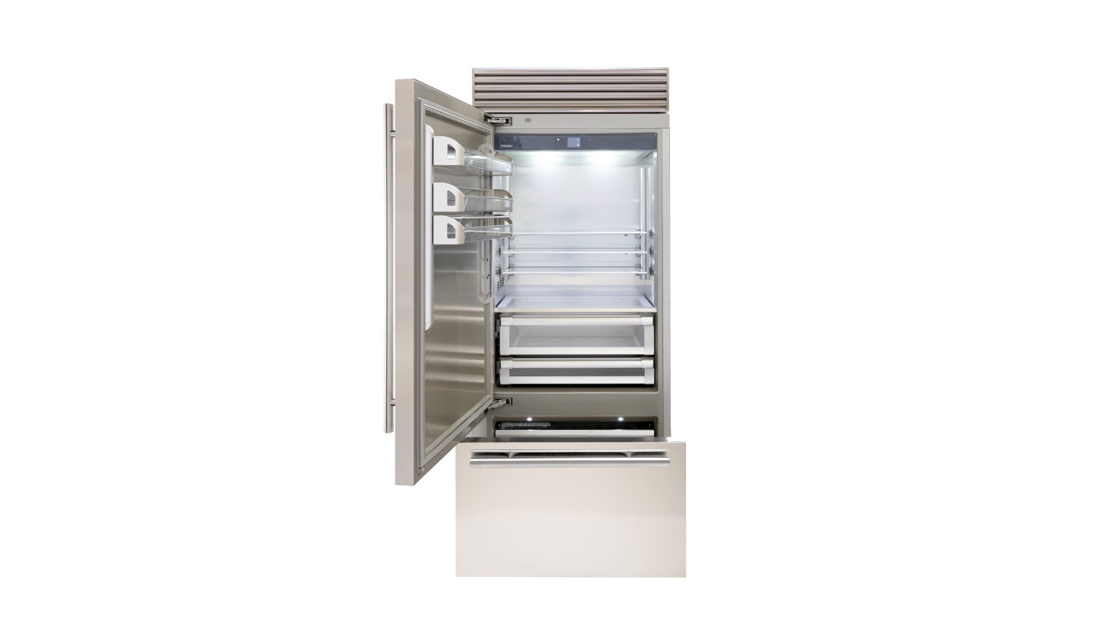 Fhiaba 556L X-Pro Series TriMode Plumbed Left Hinge Integrated Bottom Mount Fridge