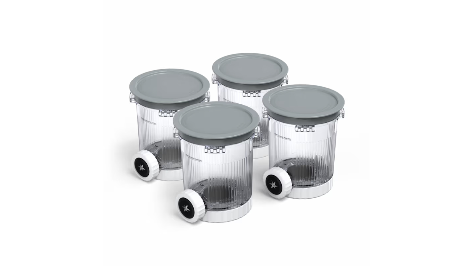 Ninja 470ml Swirl Tubs and Lids - Pack of 4